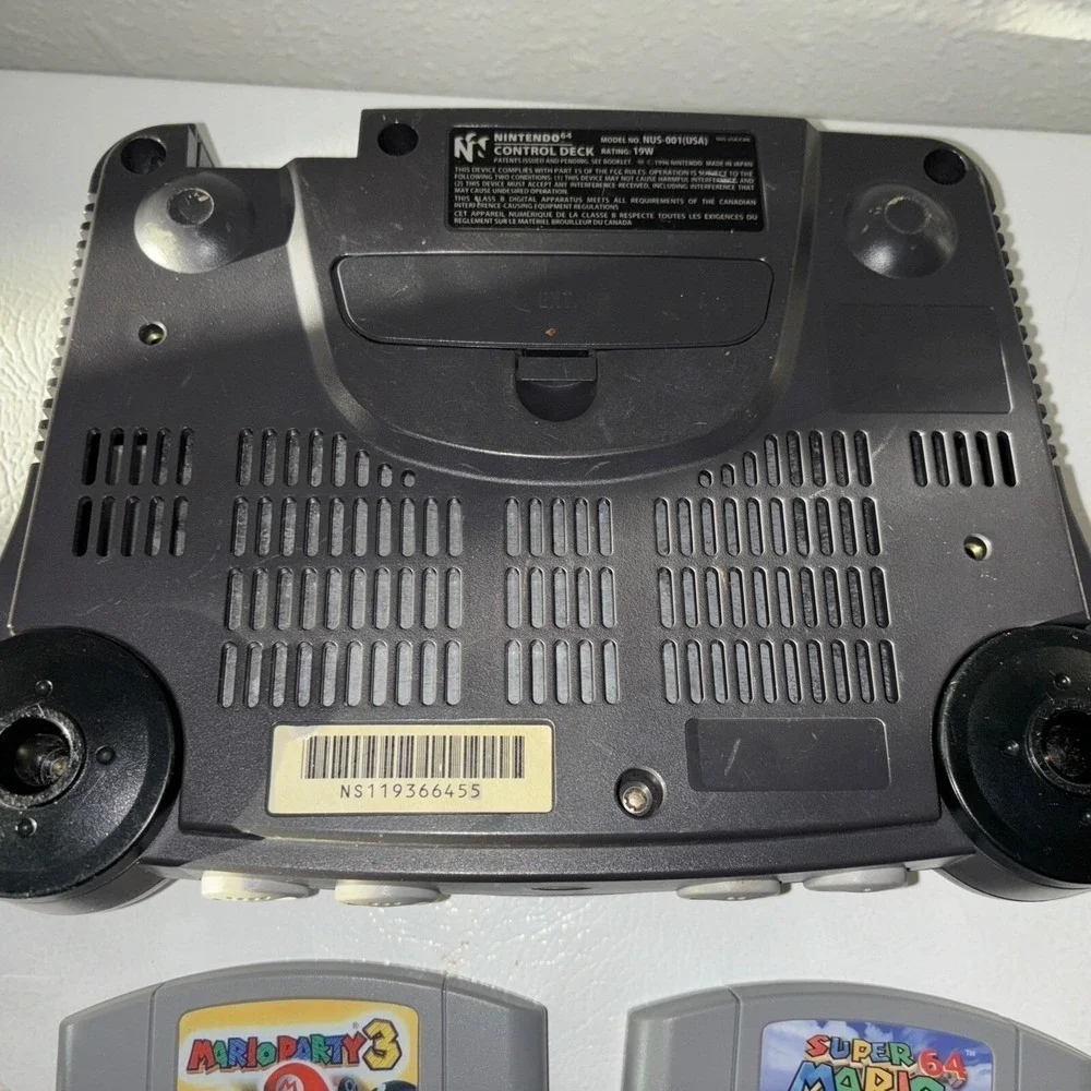 Wow Nintendo 64 console + 2 Controllers 5 Mario GAMES Party 1 2 3 Mario Kart